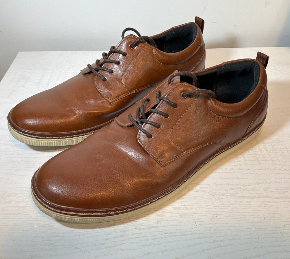Alfani Men's Billy Lace-up Brown Oxford sz 11